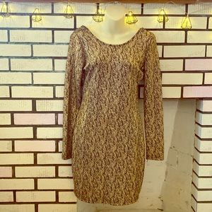 Body Con Gold Dress